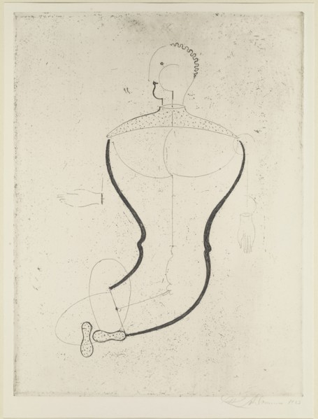 Abstract figure to the left, 1923.