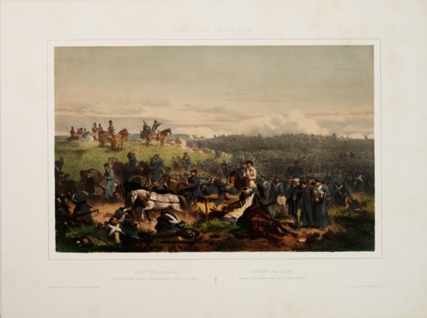 September 20, 1854. Retreat of the Russian Army after the Battle of the Alma, 1855.