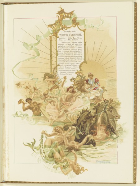 Program for the ballet La Perle by Marius Petipa and Riccardo Drigo, 1896.