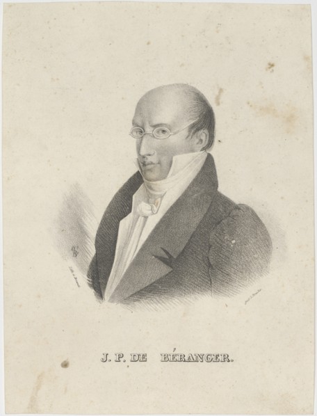 Portrait of Pierre-Jean de Béranger (1780-1857).