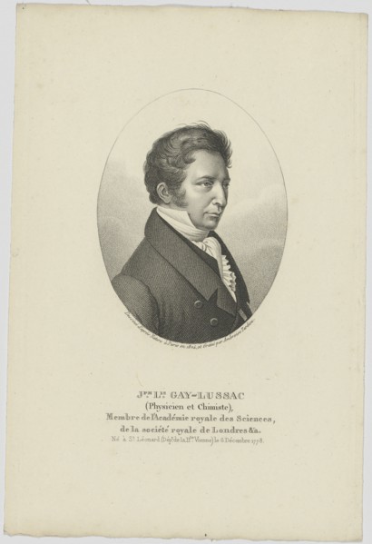 Portrait of Joseph Louis Gay-Lussac (1778-1850), c. 1824.