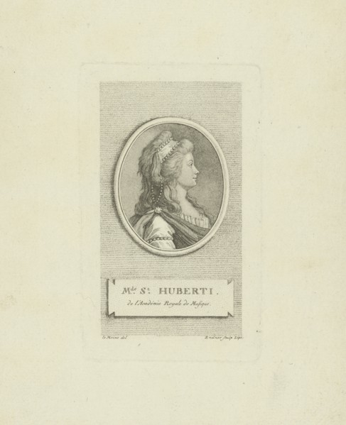 Portrait of the opera singer Antoinette Saint-Huberty (1756-1812), c. 1790.