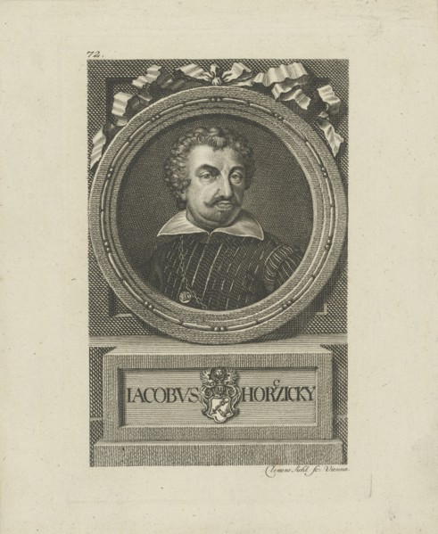 Portrait of Jakub Horcicky z Tepence (1575-1622) .