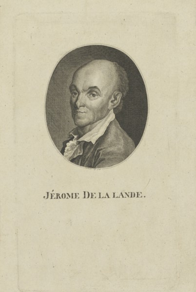 Portrait of Jérôme Lalande (1732-1807), c. 1800.