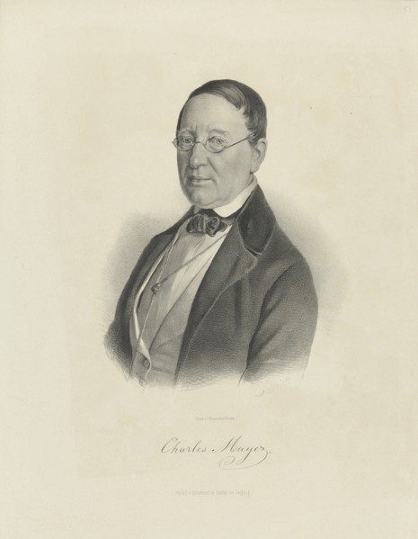 Portrait of the pianist and composer Charles Mayer (1799-1862), ca 1854.