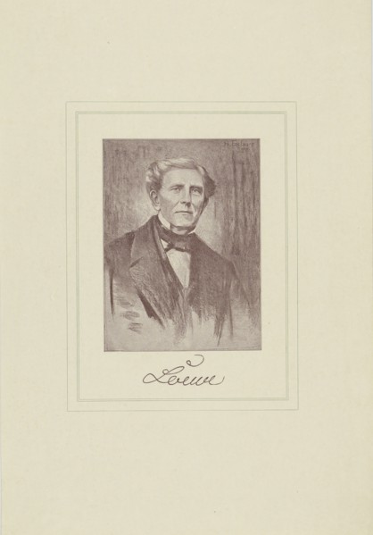 Portrait of the composer Carl Loewe (1796-1869).