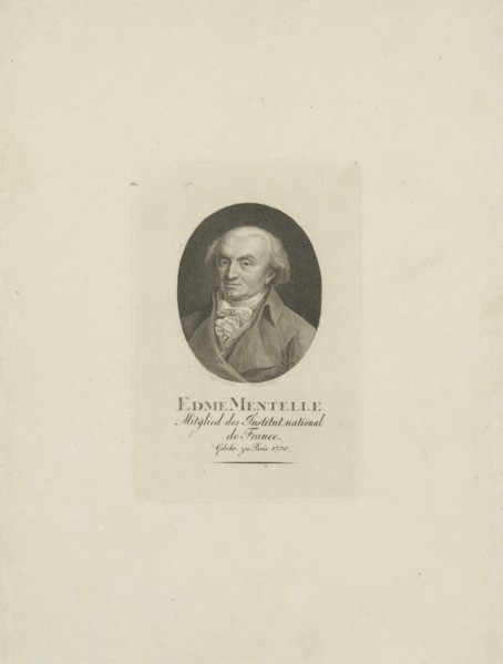 Portrait of Edme Mentelle (1730-1816), c. 1800.