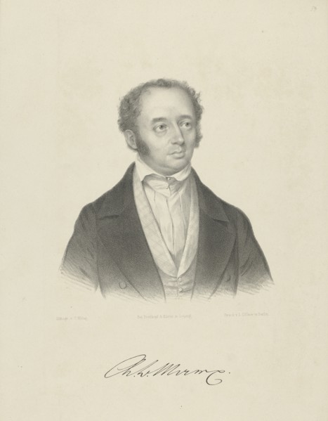 Portrait of Adolph Bernhard Marx (1795-1866) , c. 1830-1840.