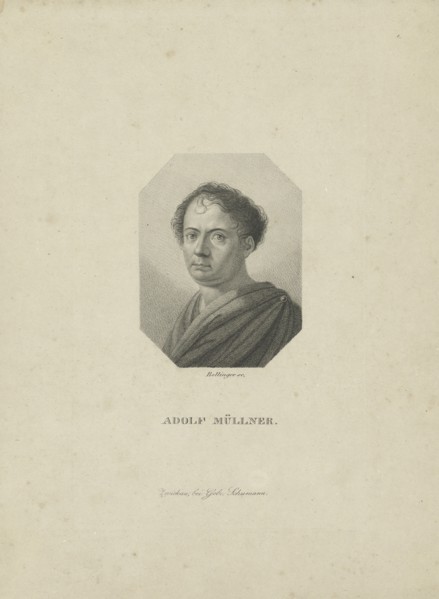 Amandus Gottfried Adolf Müllner (1774-1829) , ca 1820.