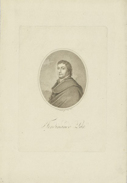 Portrait of Ferdinando Paer (1771-1839), 1802.