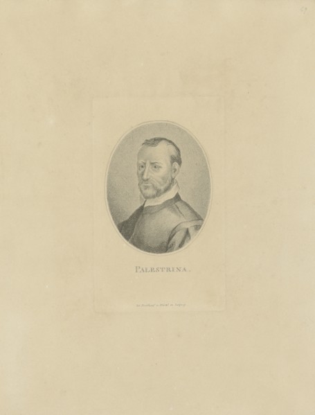 Portrait of the composer Giovanni Pierluigi da Palestrina (1526-1594), c. 1800.
