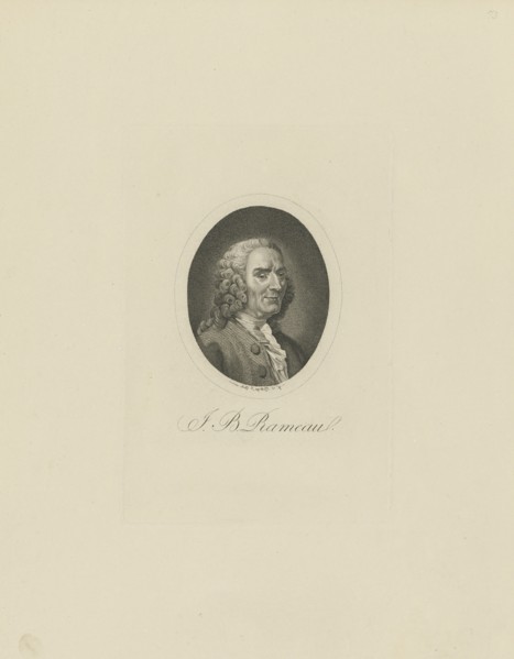 Portrait of the composer Jean-Philippe Rameau (1683-1764), 1802.