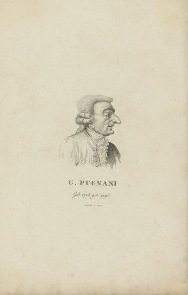 Portrait of the violinist and composer Gaetano Pugnani 1731-1798) , 1815.