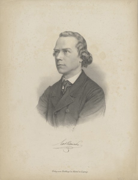 Portrait of the pianist and composer Carl Heinrich Carsten Reinecke (1824-1910) , c. 1850.