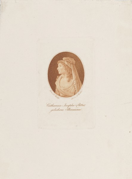 Portrait of Katharina Josepha Ritter, née Baumann (11763-1849) , c. 1800.