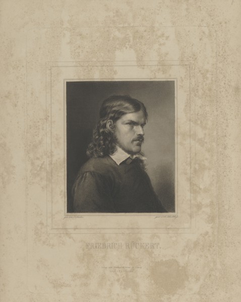 Portrait of Friedrich Rückert (1788-1866) , 1840s.
