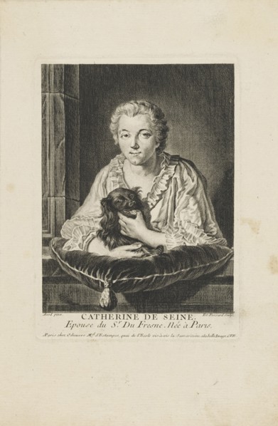 Portrait of the actress Madame Quinault-Dufresne (1705-1767) , c. 1750.