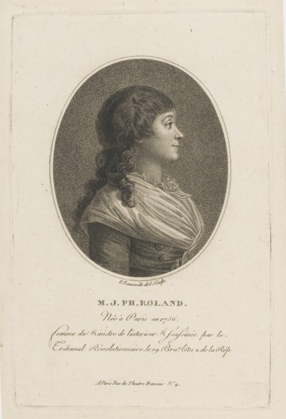 Portrait of Madame Roland (1754-1793), c. 1800.