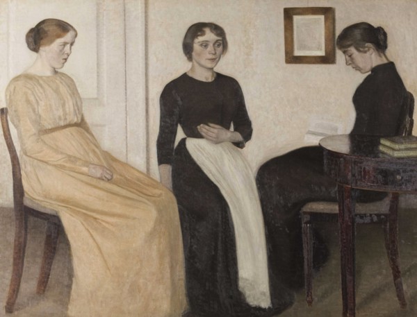 Three young women, 1888.
