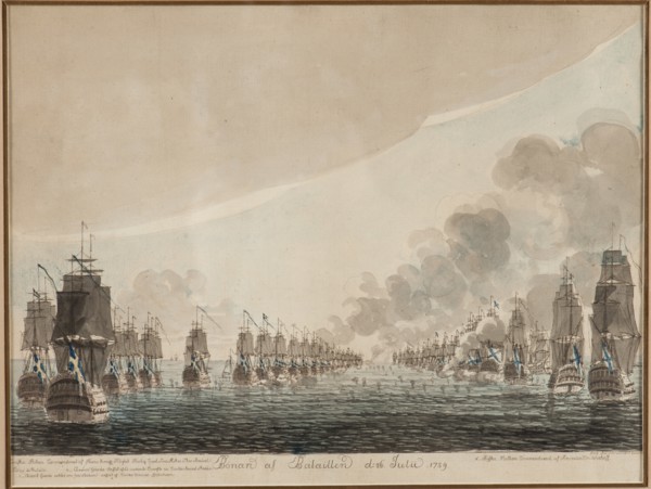 The naval Battle of Öland on 26 July 1789.