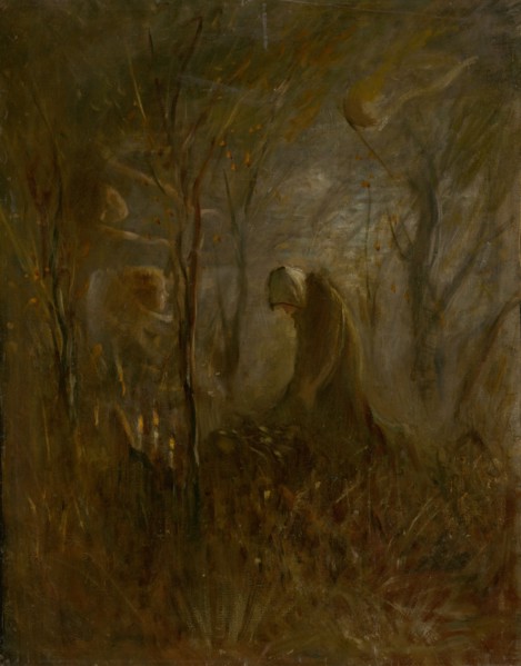 Prayer over the grave, 1895.