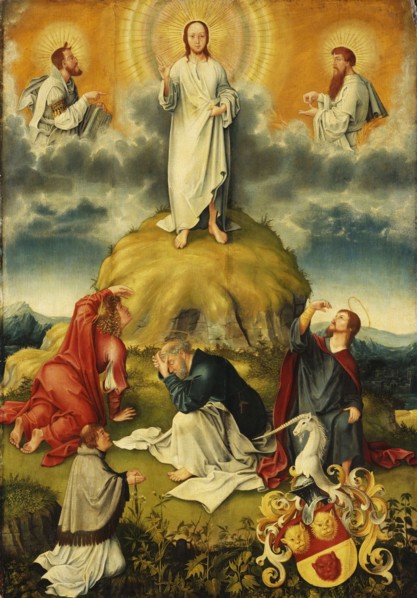 The Transfiguration of Christ. Epitaph of Johannes Göckerlein , ca 1515.
