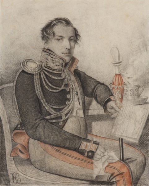 Portrait of Count Pyotr Petrovich Konovnitsyn (1803-1830), Early 1820s.