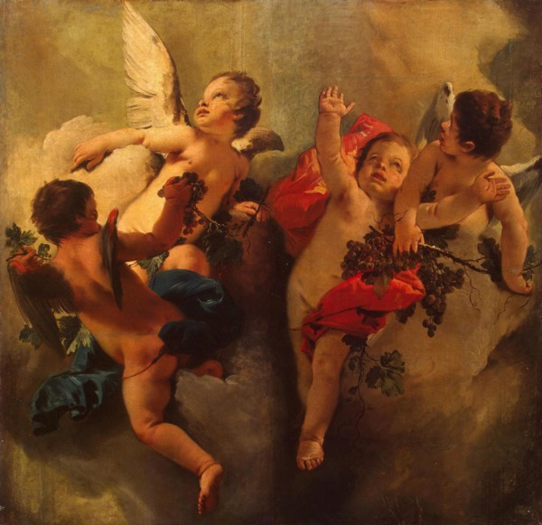Cupids with Grapes. Series "Four Seasons", 1740s.