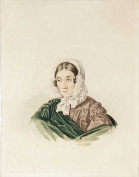 Portrait of Tatiana Petrovna Lvova (1789-1848), née Poltoratskaya, 1830s.