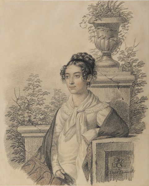 Portrait of Olga Nikolaevna Kokoshkina, née Rezanova (1802-1828), Between 1824 and 1828.