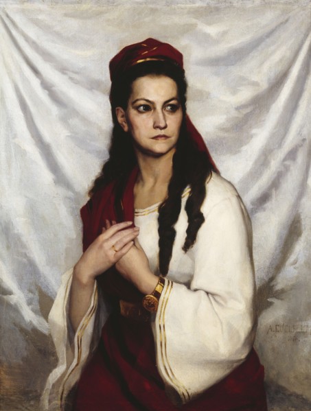 Portrait of the actress Hedvig Charlotta Raa-Winterhjelm (1838-1907), 1876.