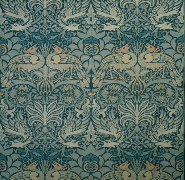 Decorative fabric, 1876-1890.