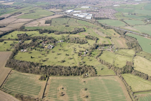 Landscape park at Courteenhall, near Northampton, Northamptonshire, 2018