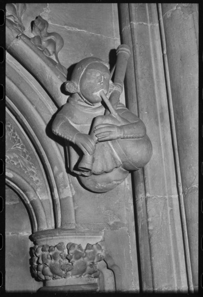 Carved figure, Minster Church of St John, Beverley, East Riding of Yorkshire, c1955-c1980