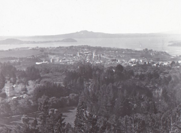Auckland, from Mount Eden', late 19th-early 20th century.