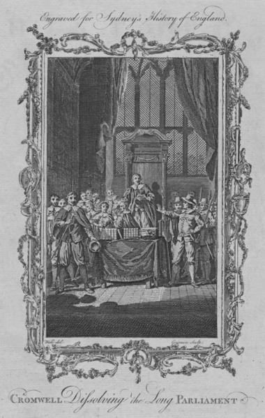 Cromwell dissolving the Long Parliament', 1773.