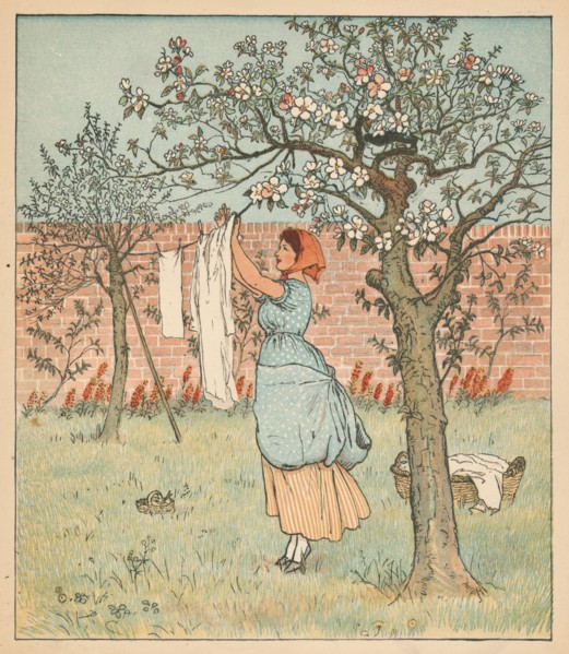 The Maid was in the Garden, Hanging out the Clothes', 1880.