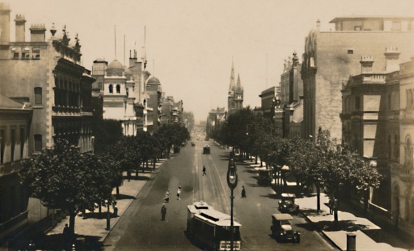 Collins Street, Melbourne, Australia, c1920s.