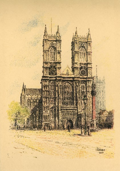 Westminster Abbey', 1924.
