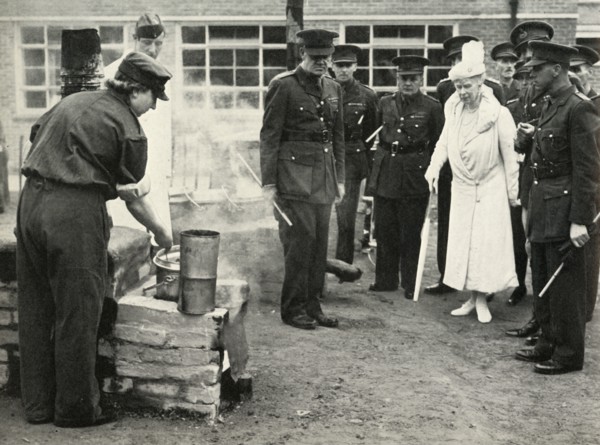 Watching A.T.S. girls at work...Army School of Cookery at Aldershot', c1941, (1951).