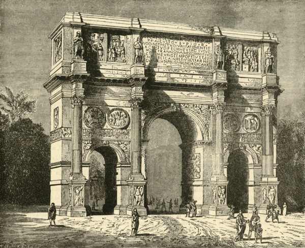 Arch of Constantine', 1890.