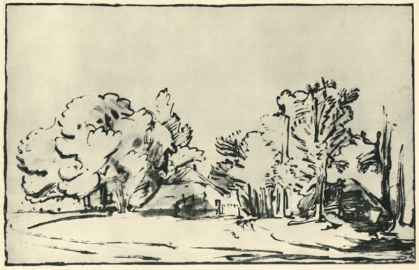 Landscape with two cottages, c1650-1655, (1943).