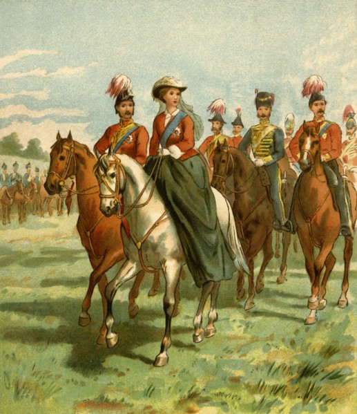 The Queen and the Prince Consort at a Review', .