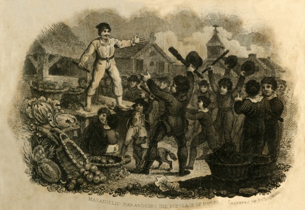 Masaniello Haranguing the Populace of Naples', 1821.