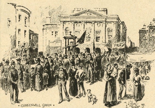 Clerkenwell Green, London, c1890.