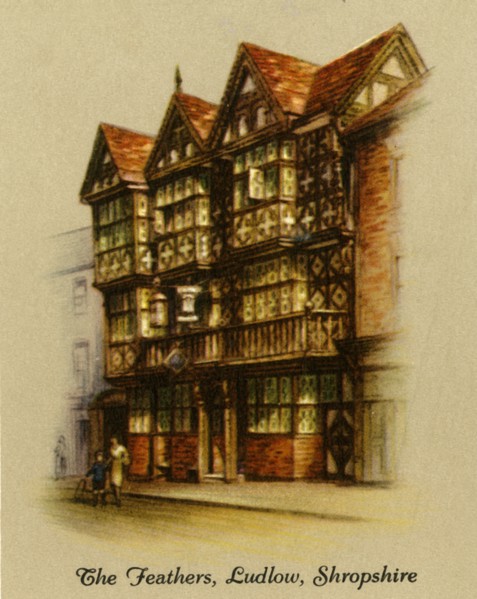 The Feathers, Ludlow, Shropshire', 1936.