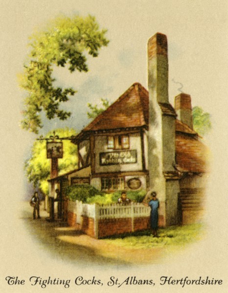 The Fighting Cocks, St. Albans, Hertfordshire', 1936.