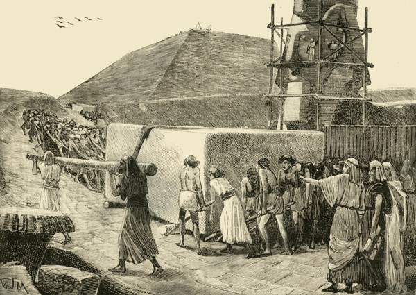 Building a Pyramid', 1890.