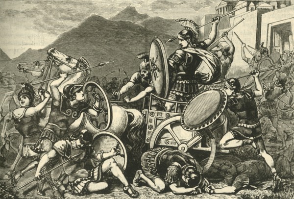 Aristomenes Fighting His Way Out of Eira', 1890.