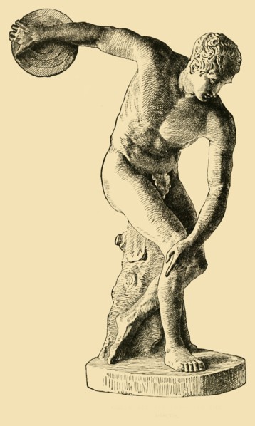 'Greek Athlete Throwing the Discus', 1890.   Creator: Unknown.